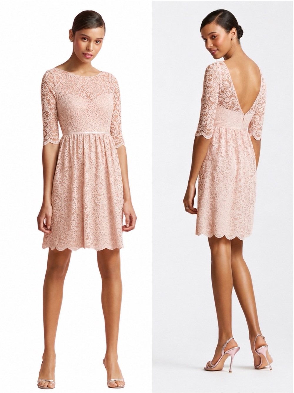 NWT BHLDN Jenny Yoo Marquis Lace 3/4 Sleeve Dress (Size 10, fits like an 8)